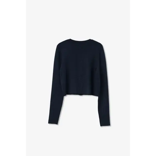 Gilet bleu marine boutonnage coupe ajustée Tiffosi femme