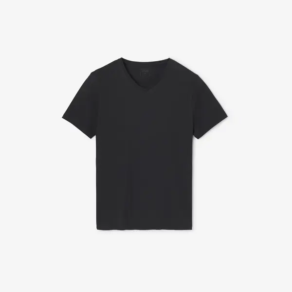 Tee shirt col V en coton