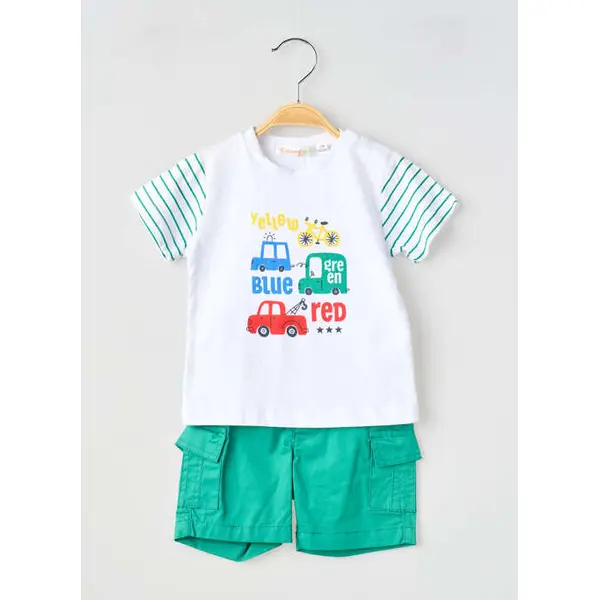 Ensemble Short Baby Bol Vert