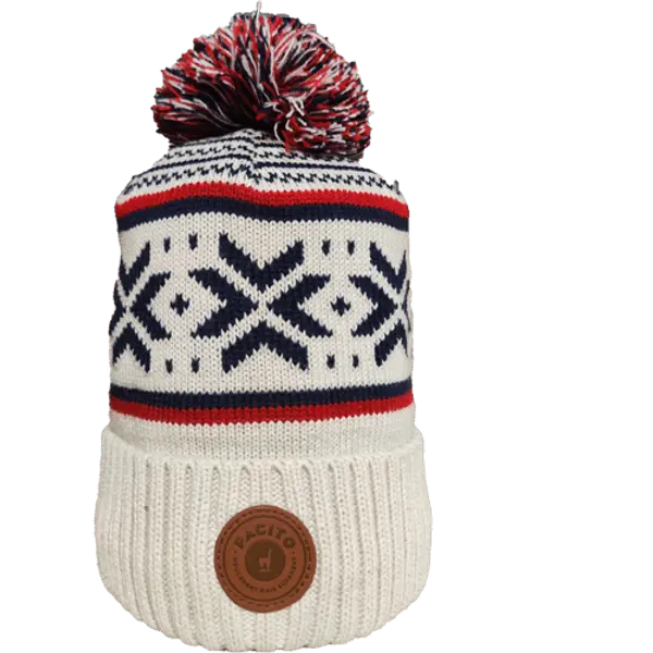 Bonnet Blanc Pompon Pacito Homme NIEVE Taille Unique