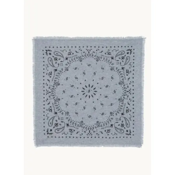 Bandana hachiko grand bandana cachemire imprimé - Kujten