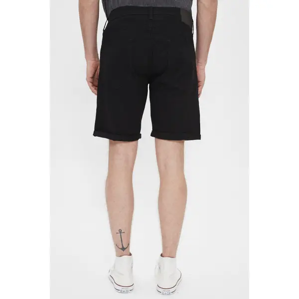 Short en jean original noir
