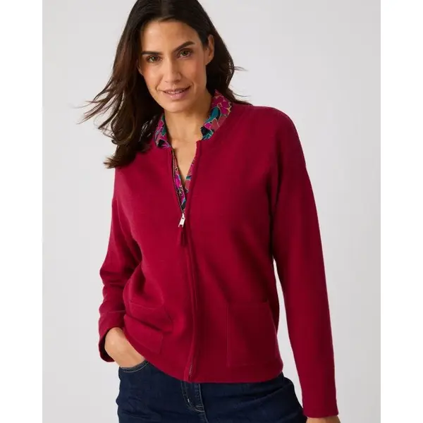 Gilet zippé maille milano