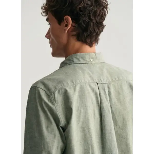 Regular fit cotton linen shirt - Gant Outlet