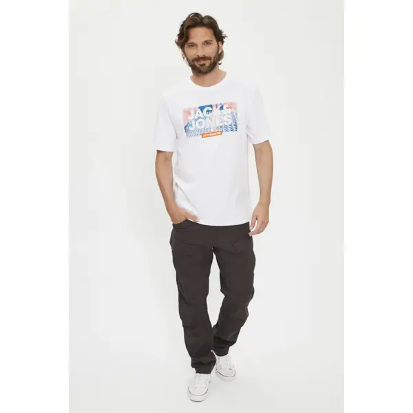 T-shirt blanc logo graphique