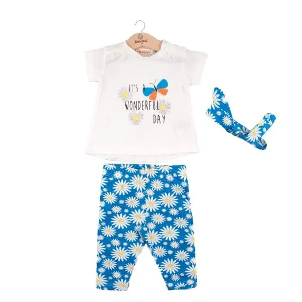 ENSEMBLE LEGGING, T-SHIRT FILLE (1/2ANS)