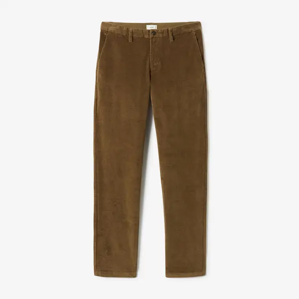 Pantalon chino straight en velours