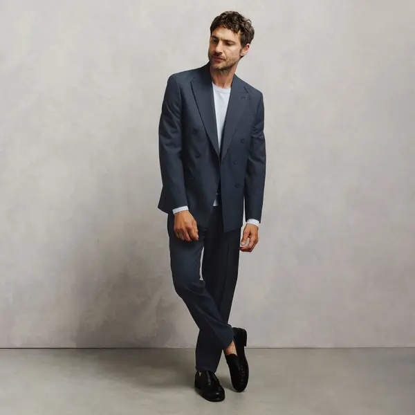 Pantalon de costume confort rayé