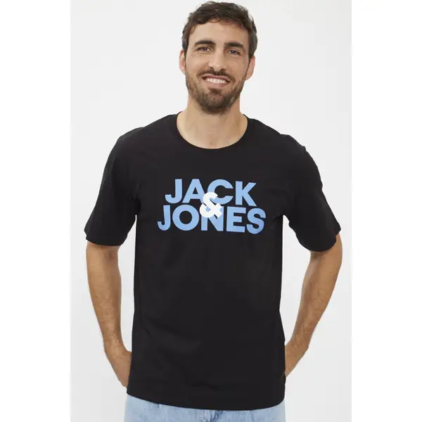T-shirt noir coupe standard