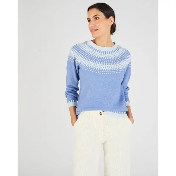 Pull jacquard et fils brillants Thermolactyl