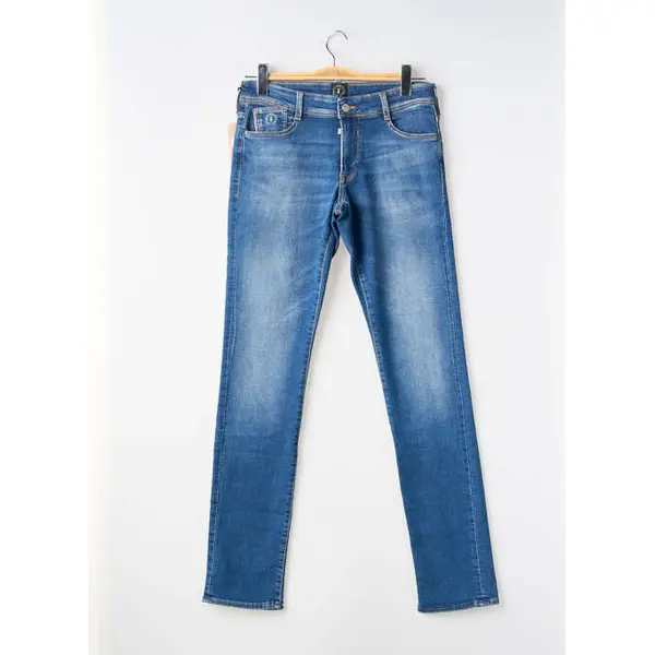 Jeans Coupe Slim Le Temps Des Cerises Bleu