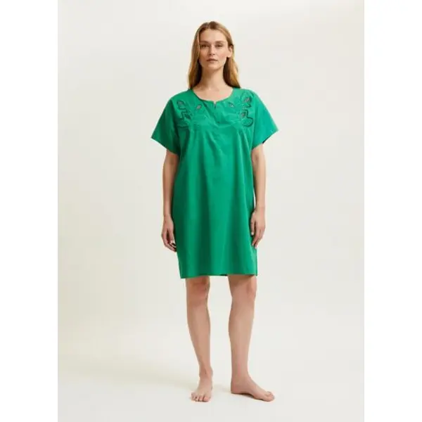 Laurence Tavernier - Chemise de nuit courte en satin, Hawai - Yves Delorme