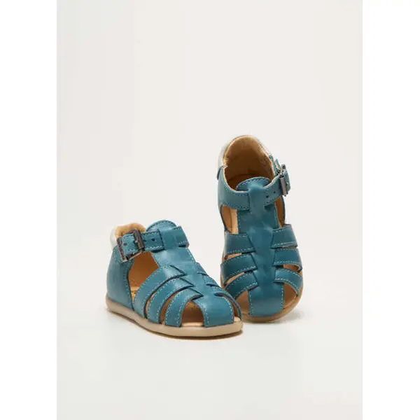 Sandales/nu Pieds Babybotte Bleu Bout Rond