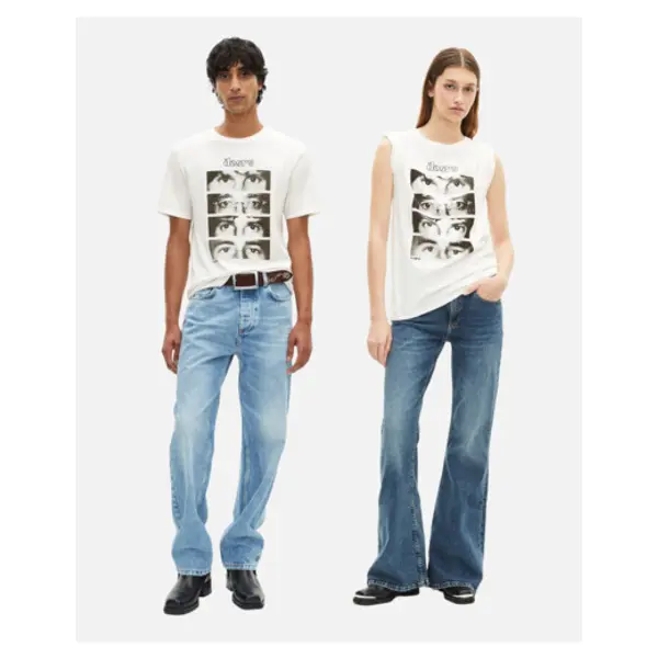 T-shirt mixte the doors x the kooples écru ecru - The Kooples Corbeil