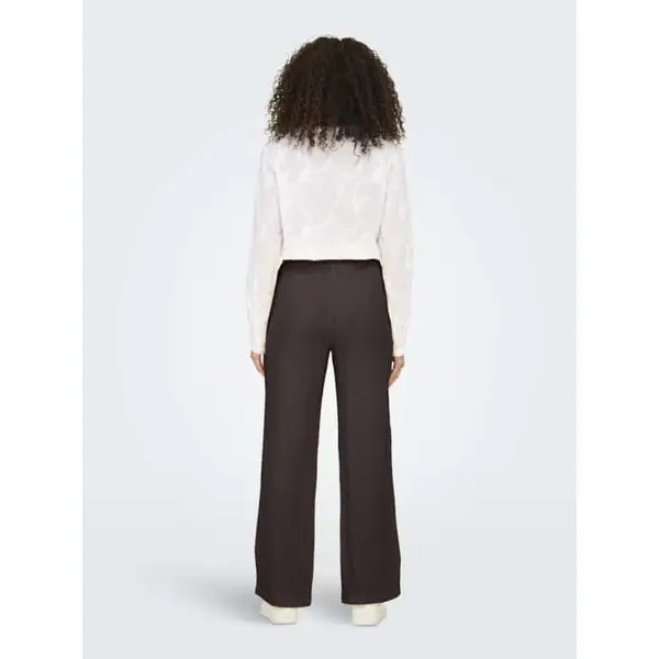 Pantalon Marron Gaze de Coton JDY Femme