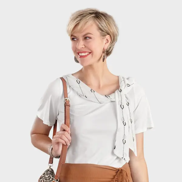 Haut col foulard