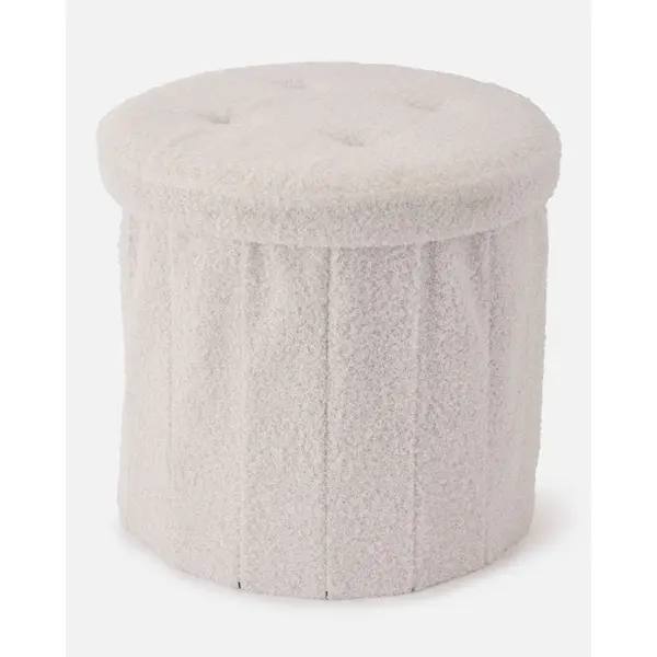Coffre de rangement en maille moutonnée