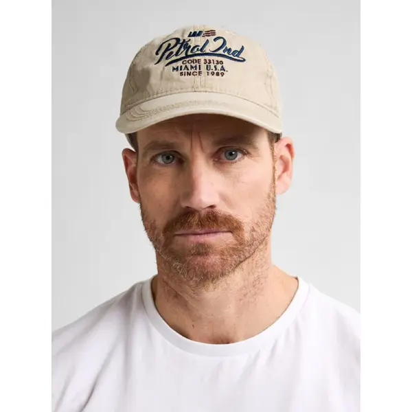Casquette baseball beige délavée Petrol Industries CAP820 homme