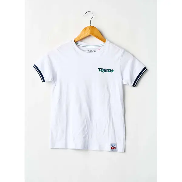 T-shirt Teddy Smith Blanc Manches Courtes