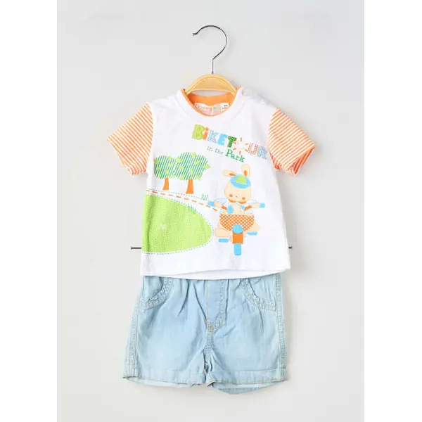 Ensemble Short Baby Bol Bleu