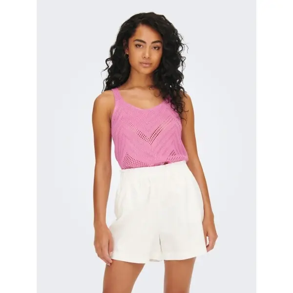 Top rose en maille ajourée JDY femme – Collection été 2025