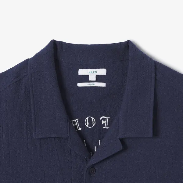 Chemisette en coton broderie dos