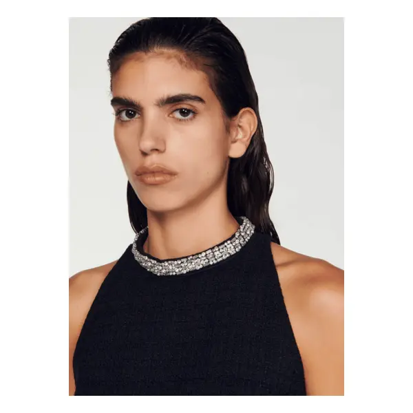 Robe à col bijoux - Sandro