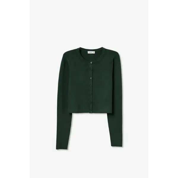 Gilet vert boutonnage coupe ajustée Tiffosi femme