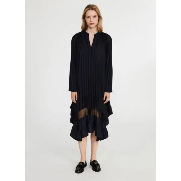 Robe plissée à volant - Claudie pierlot