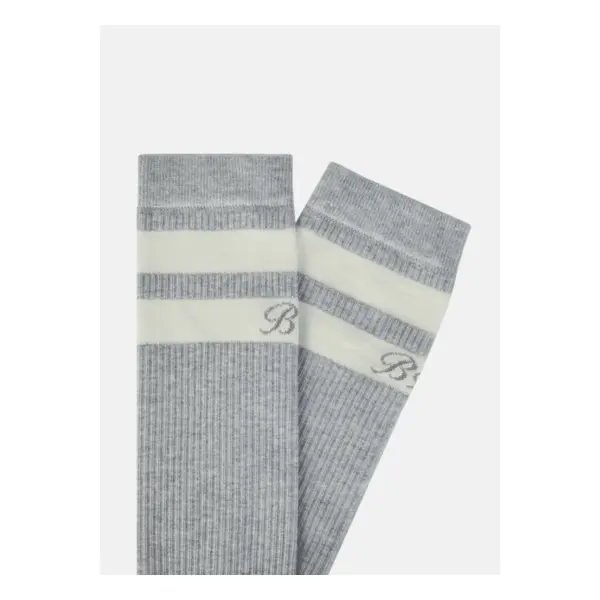 Chaussettes à deux rayures en coton mélangé - Boggi milano