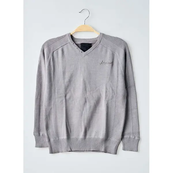 Pull Kaporal Gris Manches Longues