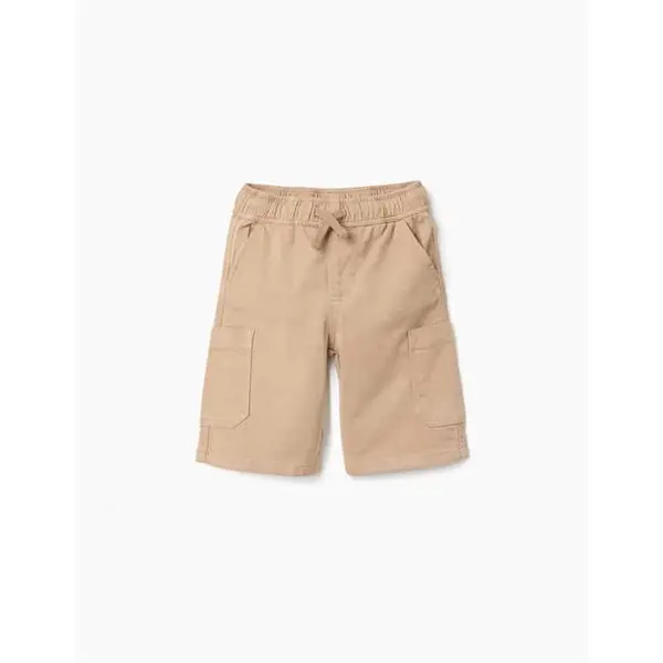Short cargo garçon beige Zippy coton stretch | 3-12 ans