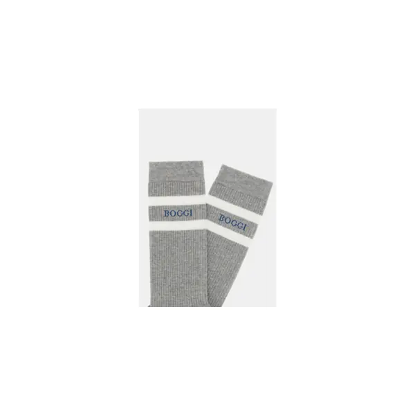 Chaussettes rayées logo en coton mélangé - Boggi milano