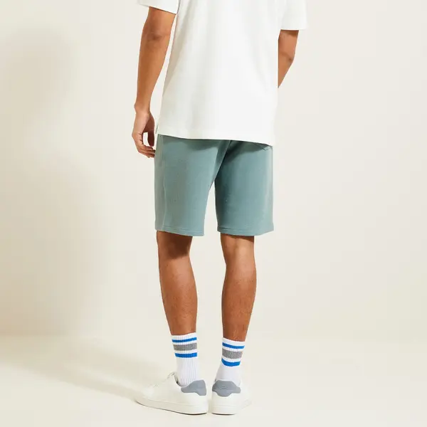 Short en molleton gaufré