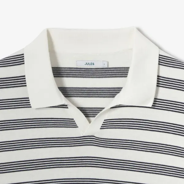 Polo en maille manches courtes rayé