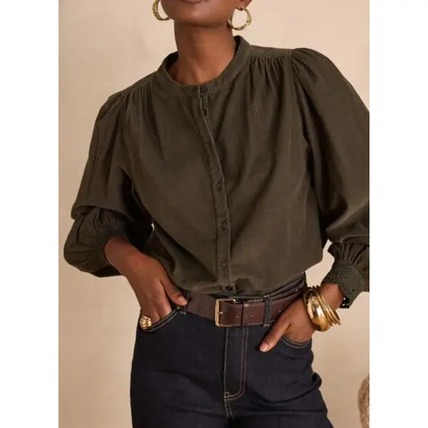Blouse senna en 100% coton velours - Maison 123