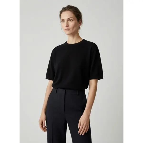 T-shirt ample ultrafin - femme - noir - Bompard