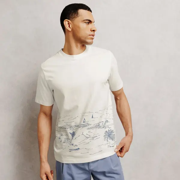 Tee shirt imprimé paysage