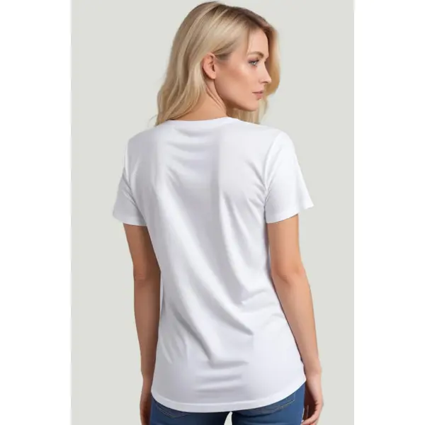T-shirt blanc coeur noir