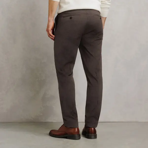 Costume 2 pièces slim pied de puce - Marron