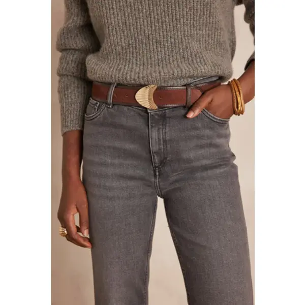 Jean droit DELIA CROPPED en coton - Maison 123 Corbeil