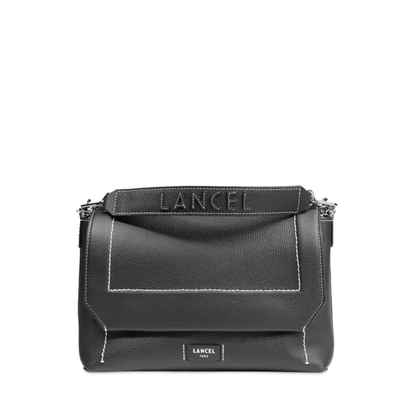 Ninon de lancel - sac rabat l - noir - Lancel