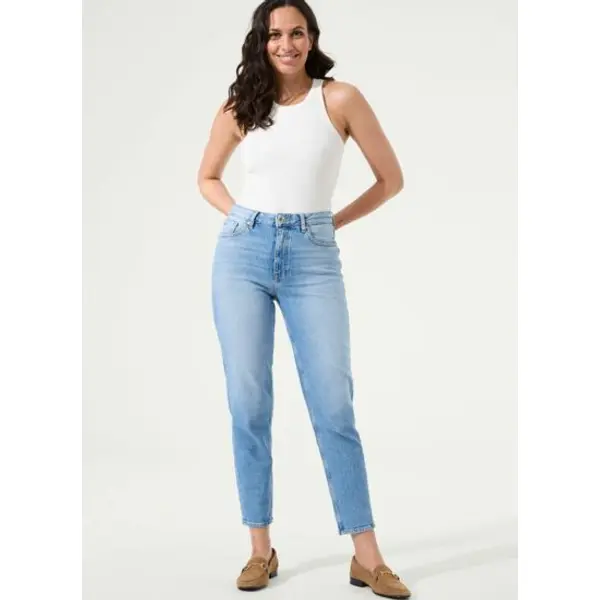 Women jeans isabella mom fit blue - Garcia