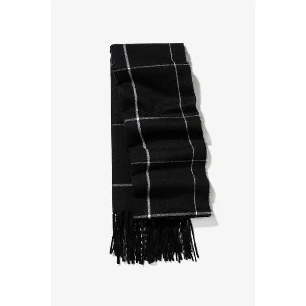 Écharpe homme noire et grise à carreaux Tiffosi – Style casual chic et chaleur