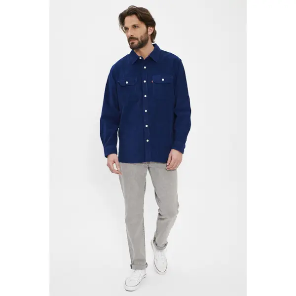 Chemise Jackson côtelée bleue