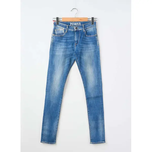 Jeans Coupe Slim Le Temps Des Cerises Bleu