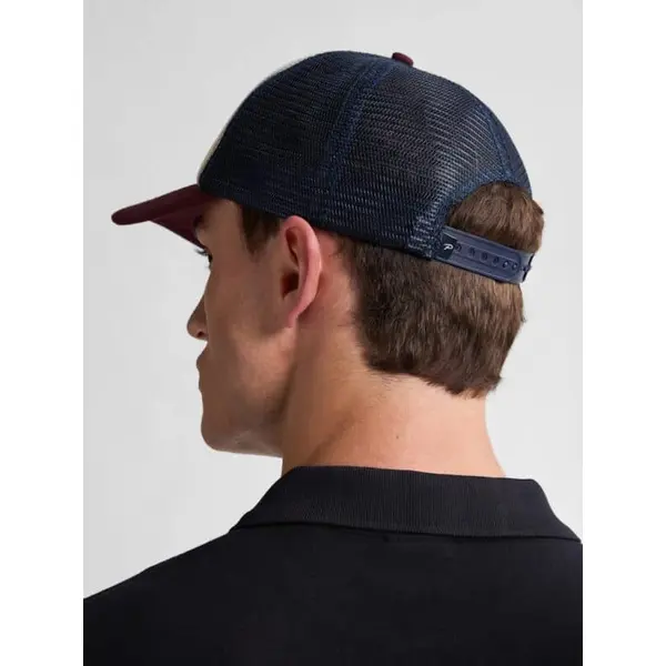 Casquette filet bordeaux et bleue Petrol Industries CAP822 homme