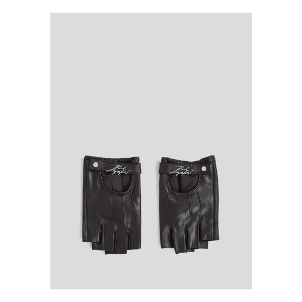 K/kontrast fingerless gloves - Karl Lagerfeld