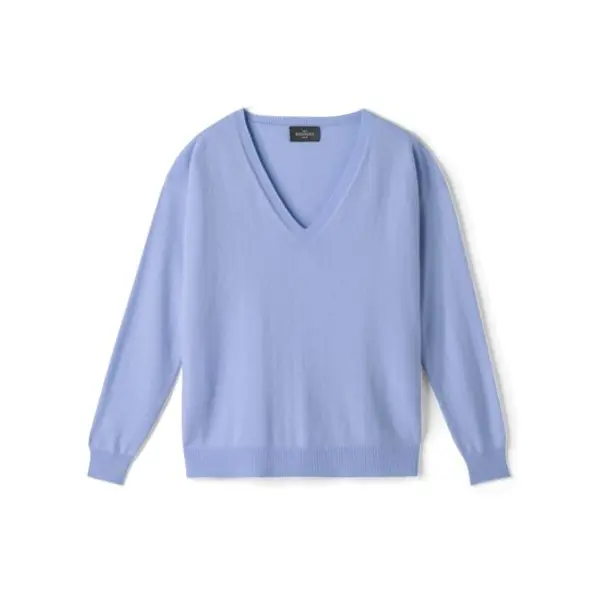 Pull col v constance - femme - bleu aquarelle - Bompard