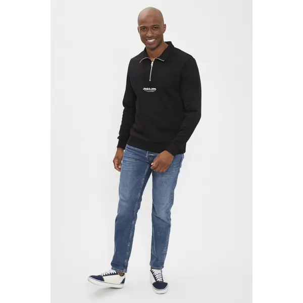 Sweat col montant zippé noir